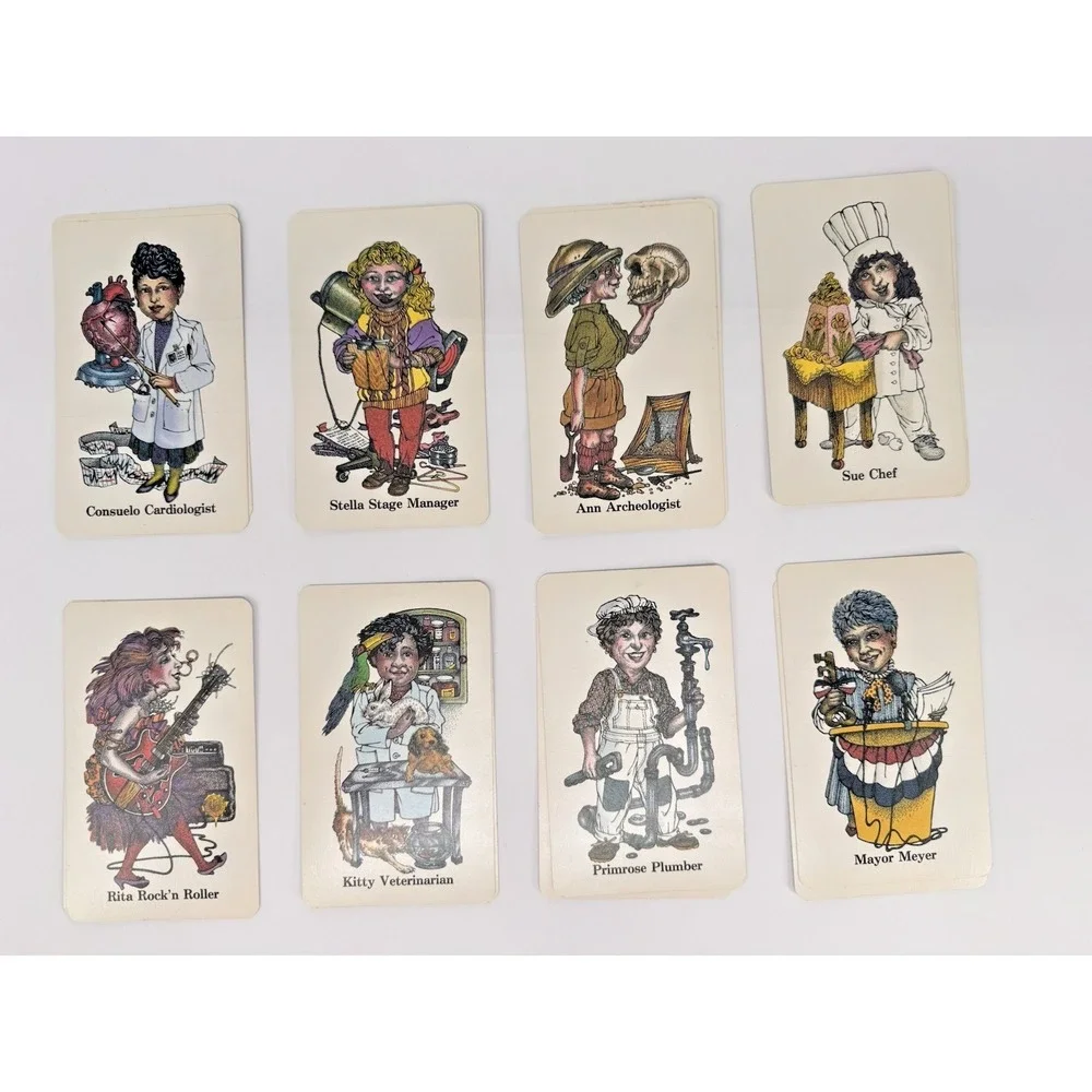 Vintage‎ Old Bachelor Card Game 1990s Funny Old Maid Twist Girl Power